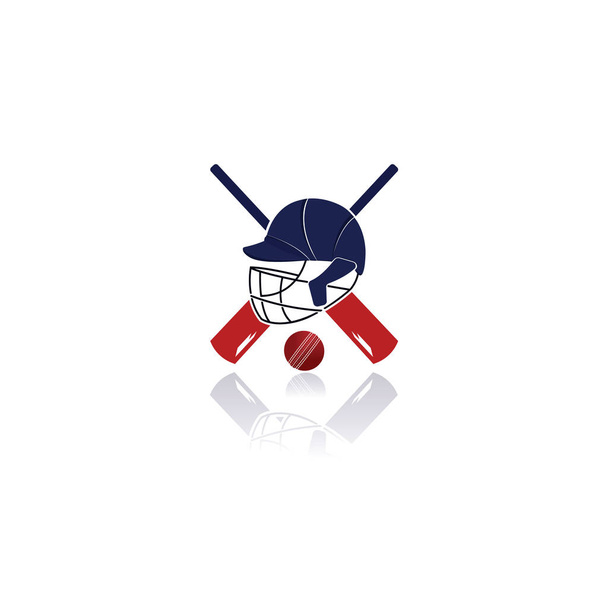 Cricket Team vektor logó design. Krikett bajnoki logó. modern sport jelkép. vektor illusztráció. - Vektor, kép