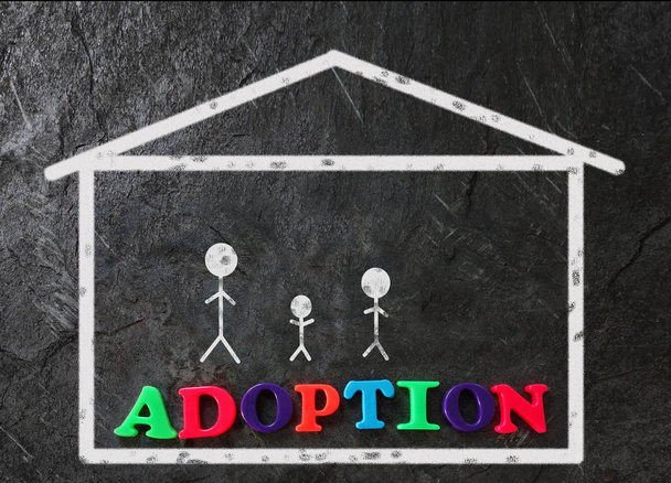 Adoption family concept - Foto, Imagem