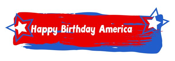 Hyvää syntymäpäivää Amerikan vektori banneri
 - Vektori, kuva