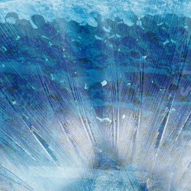 Fond bleu avec plumes - Photo, image