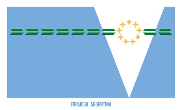 Formosa Flag Vector kuvitus valkoisella taustalla. Argentiinan lippu maakunnat
. - Vektori, kuva