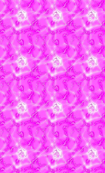 Απρόσκοπτη αφηρημένη μοτίβο με ατέλειωτες γραμμές και τυχαίες μορφές σε ένα ροζ φόντο. Χειροκίνητα γραφικά. - Φωτογραφία, εικόνα