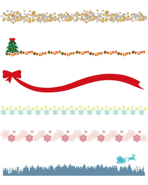 sfondo set di decorazioni natalizie
 - Vettoriali, immagini