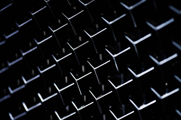 Background black car radiator grill - Foto, imagen