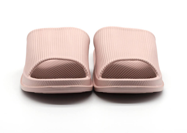 zapatillas de goma rosa aisladas
 - Foto, Imagen