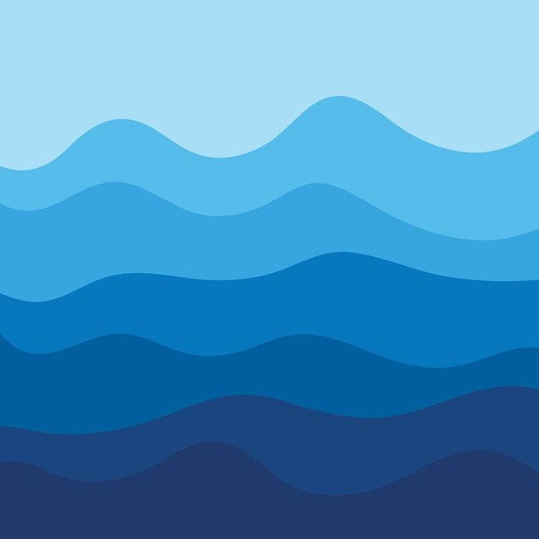 抽象的な水波の設計背景 - ベクター画像