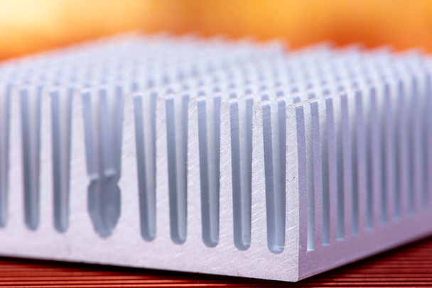 Макро радиатора алюминия теплоотвод
  - Фото, изображение