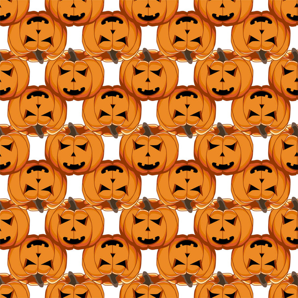 Ilustración sobre el tema patrón de color grande Halloween - Vector, imagen