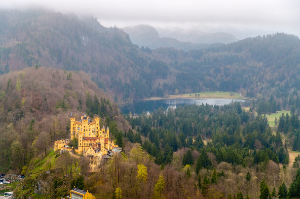 Vue du château de Hohenschwangau dans les Alpes bavaroises, Allemagne
 - Photo, image