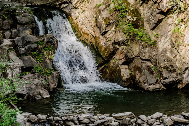 Zaskalnik waterfall in Szczawnica, Lesserpoland, Pieniny Mountains - Photo, Image