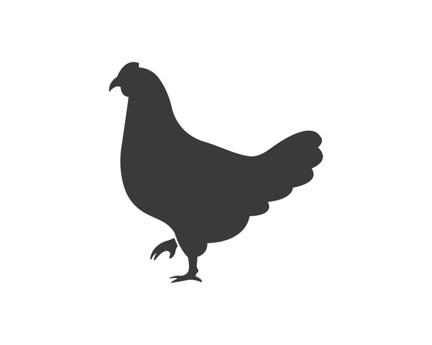 chicken logo icon vector illustration - Вектор,изображение