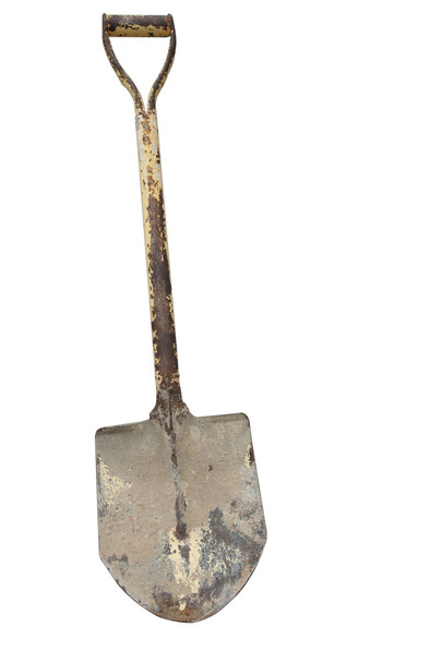 лопата ізольована на білому тлі
 - Фото, зображення
