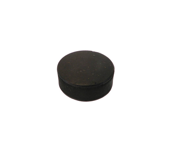Puck de hockey aislado sobre fondo blanco
 - Foto, imagen
