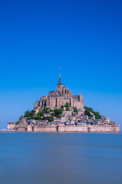 Mont Saint-Michel Bay on a Sunny Summer Day in Normandy France - Photo, Image
