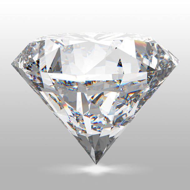 Diamanti isolati su bianco
 - Foto, immagini
