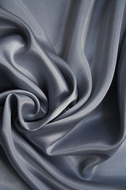 Smooth elegant silvery grey silk - Фото, зображення
