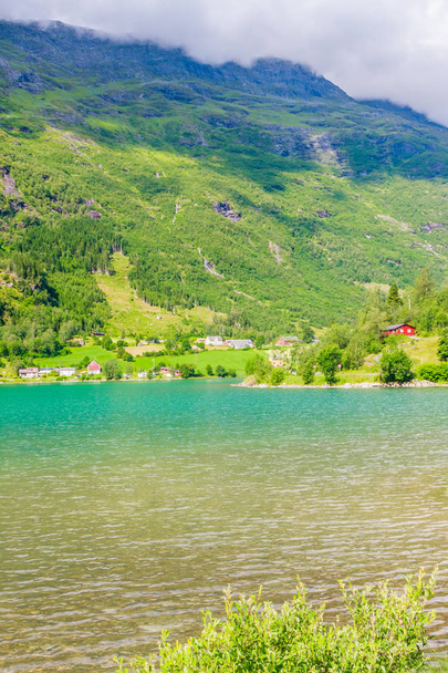 Lake  Floen. Olden. Norway - Fotó, kép