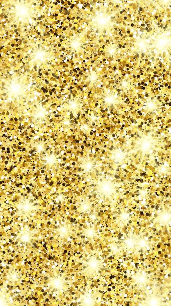 Golden glittering background with glitter effect - Vector, Image