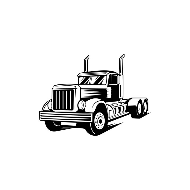 reboque caminhão reboque logotipo transporte inspiração Vector van
 - Vetor, Imagem