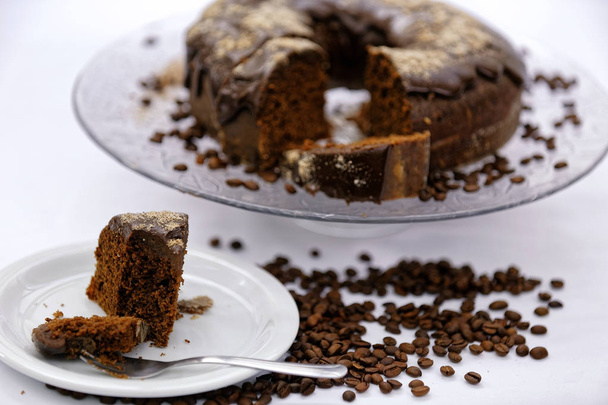 Homemade tasty chocolate cake. - Foto, Imagen