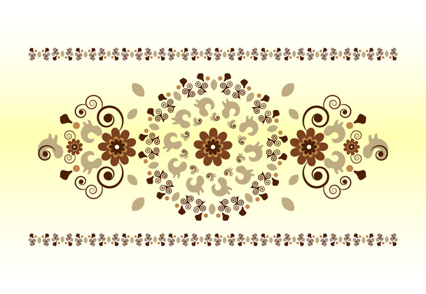 pattern with flower - Vetor, Imagem