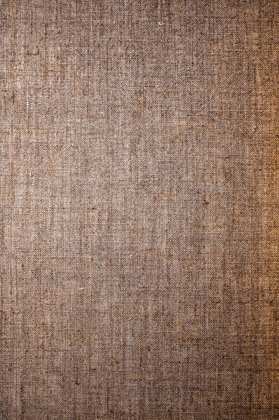 Dekoracyjny brązowy len tkanina teksturowane tło do wnętrz,  - Zdjęcie, obraz