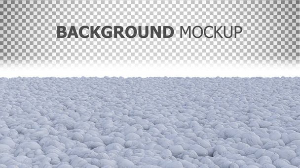 3d renderöinti kuva valkoinen väri rock garden kopioi tilaa
 - Valokuva, kuva