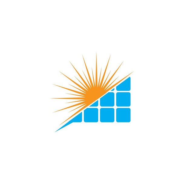 Logo návrhu vektorové ilustrace - solární ikona - Vektor, obrázek
