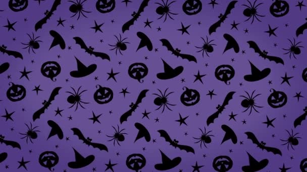 Boldog Halloween forgó háttér minta - Felvétel, videó
