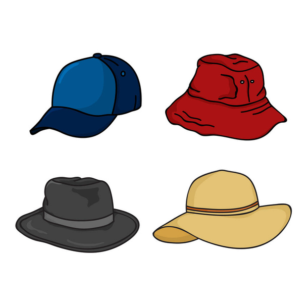 platte hoed pictogram - Vector, afbeelding
