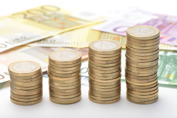 Rakott euróérmék - Fotó, kép