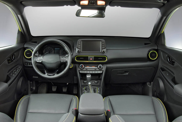 studio shot passenger car interior, front view - Photo, Image