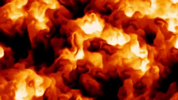 explosives brennendes Erdöl. ein mächtiges Feuer an einem Ölbrunnen - Filmmaterial, Video