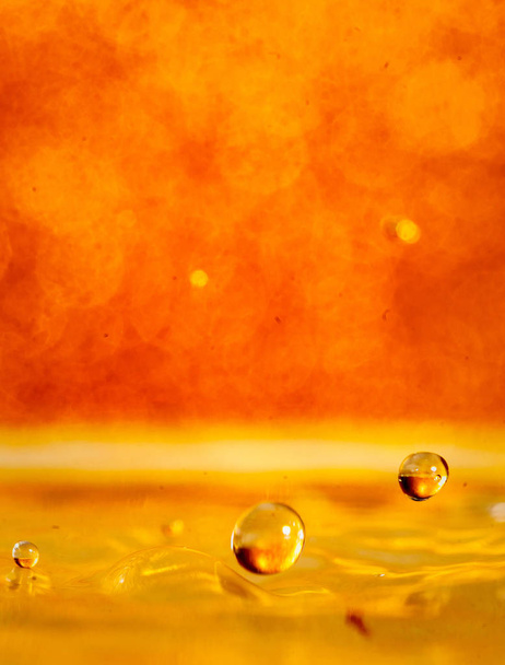 golden drop splash photography - Fotó, kép