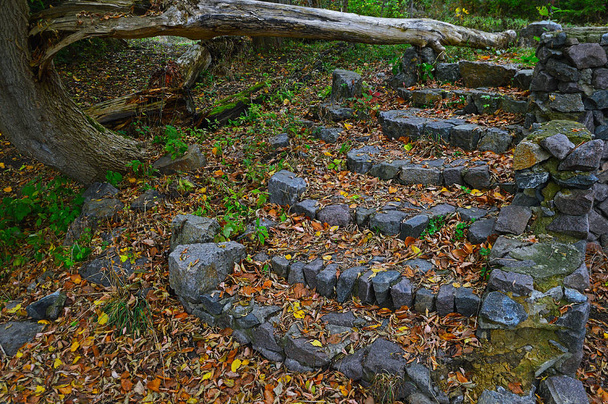 Vieux escaliers pavés
 - Photo, image