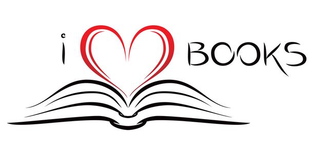 本を愛する - ベクター画像