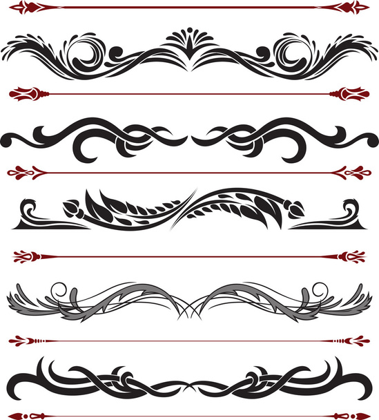 collection of decorative elements 9 - Vector, Image
