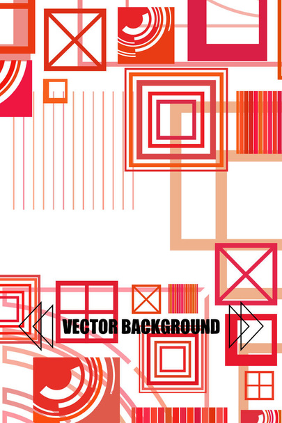business brochure flyer design template vector geometric square  - Vector, Image