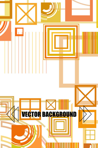 business brochure flyer design template vector geometric square  - Vektor, obrázek