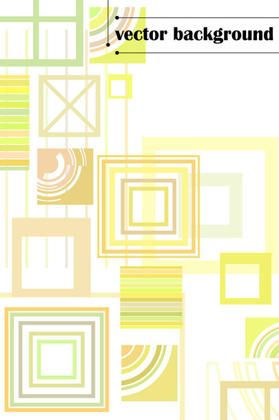 business brochure flyer design template vector geometric square  - Вектор, зображення