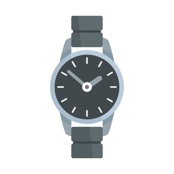 Hand watch icon, flat style - Vektor, obrázek