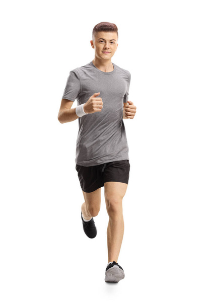 young guy jogging towards the camera - Фото, зображення