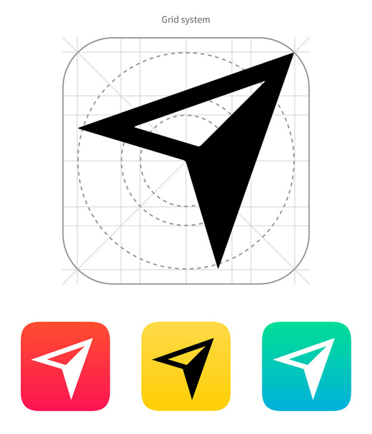 Arrow navigator icon. Vector illustration. - Vector, Image