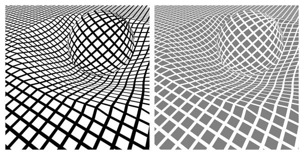 Objeto de esfera masiva y espacio curvado
 - Vector, imagen