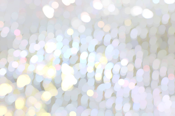 sparkling light background, bokeh texture with blur with iridescent glitter - Fotoğraf, Görsel