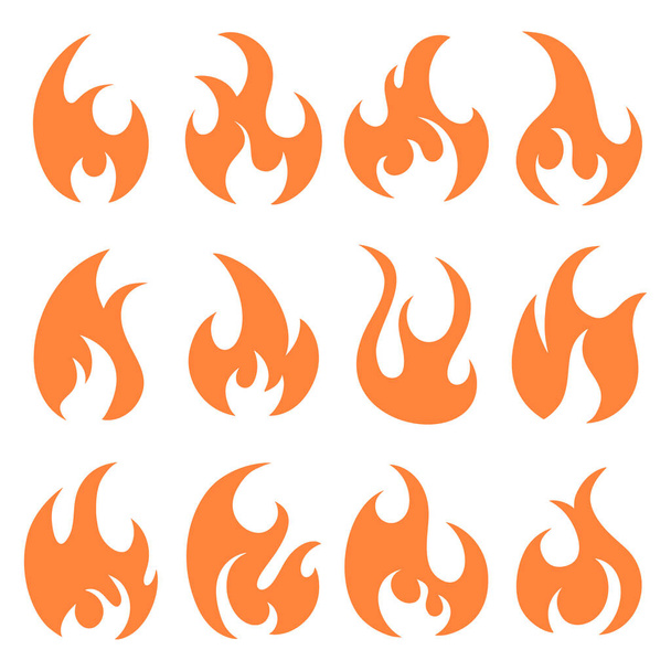 Vector Fire Icons vector illustration © morys (#8494704)