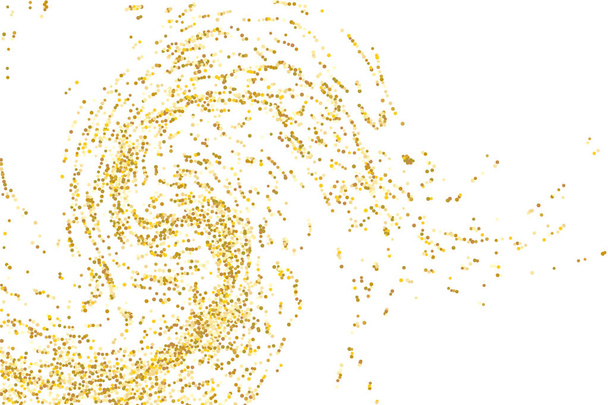 Arany csillámos konfetti - Vektor, kép