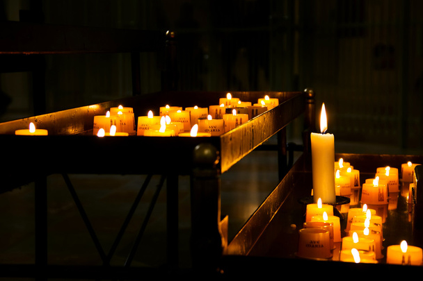 Church candle in a row - Photo, Image