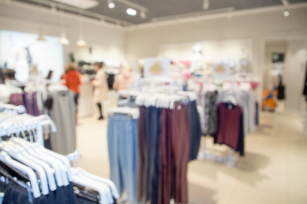 Blurred image with clothing store. - Foto, Bild