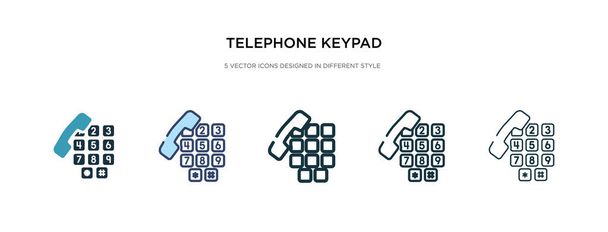 icona della tastiera telefonica in diverse illustrazioni vettoriali di stile. tw
 - Vettoriali, immagini